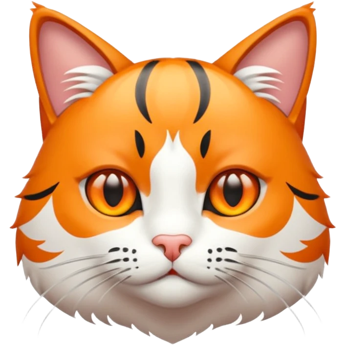eine getigerte flauschige katze  emoji