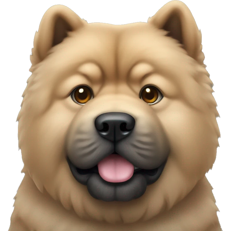 Blach chow chow emoji