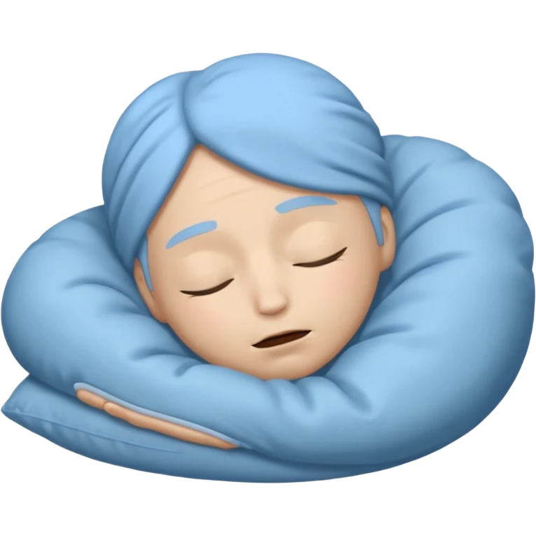 REM Sleep in the style of an iOS emoji emoji