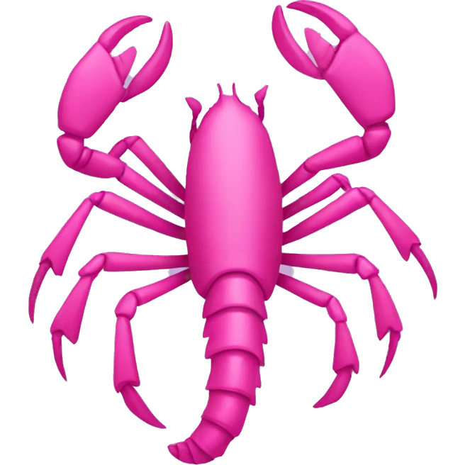 Pink scorpion  emoji
