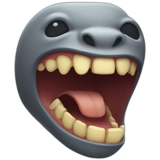 jaw - mewing emoji