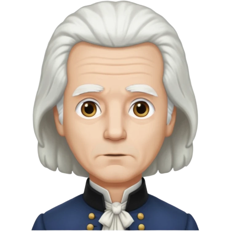 founding father with white hair emoji