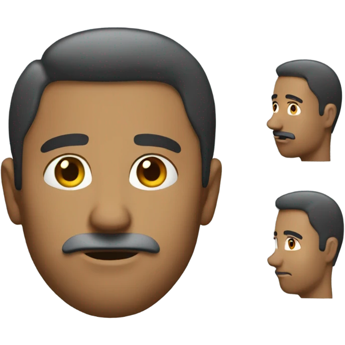 a man plotting emoji