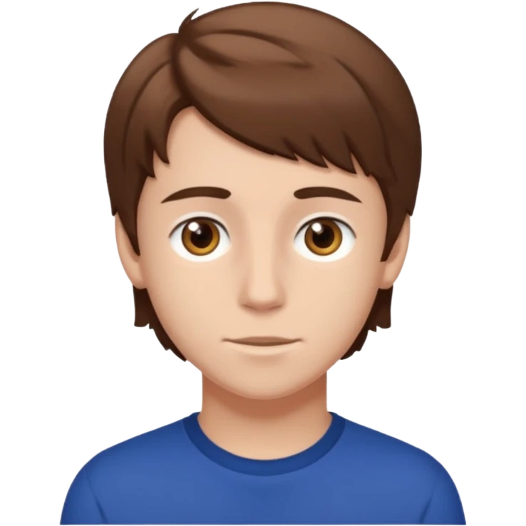 Owen Cooper with brown hair and brown eyes in Adolescence emoji