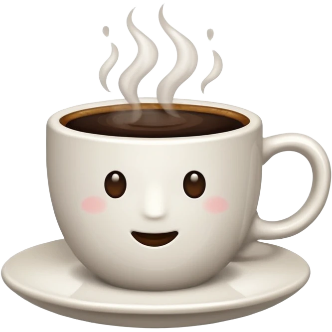 Cup of coffee white emoji