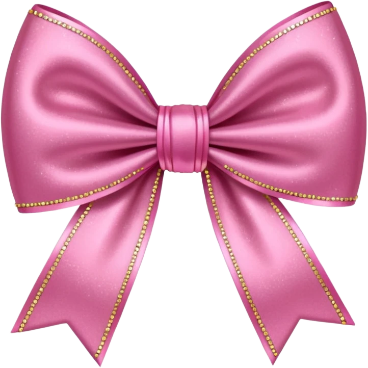bow glitter pink emoji