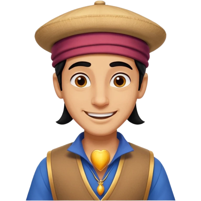 Alladin face only emoji