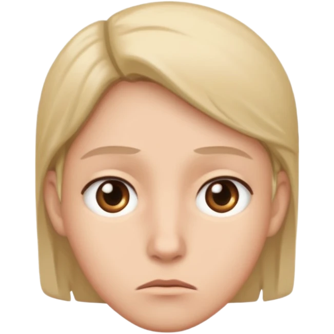 concerned face emoji