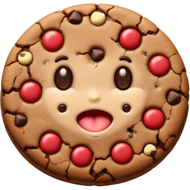 chocolate cookie one bite emoji