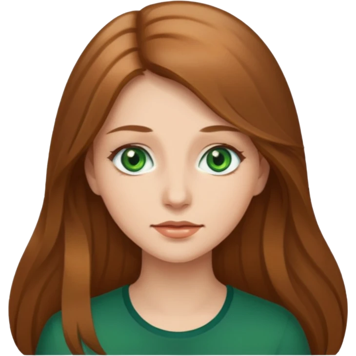 Femme cheveux longs chatain clair emoji