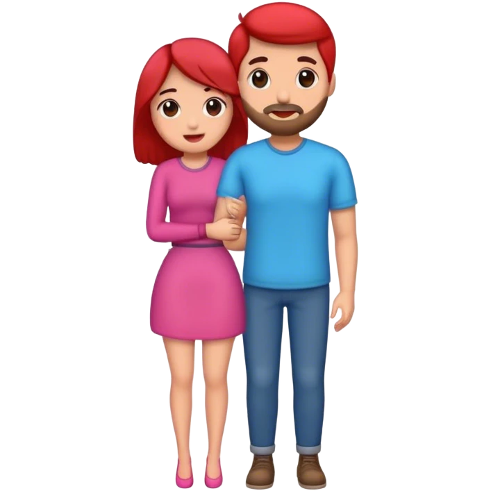 pareja de hombre y mujer enamorados emoji