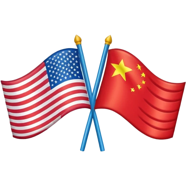 chinese korean and american flags emoji