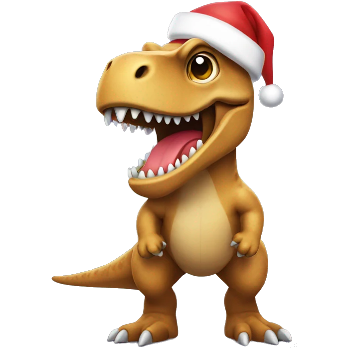 christmas trex emoji