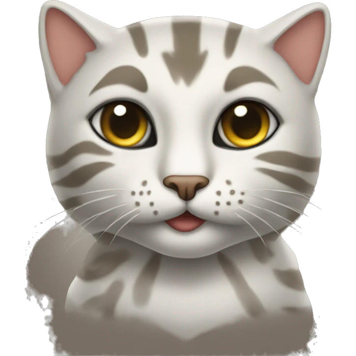 Gatto su un tiragraffi emoji