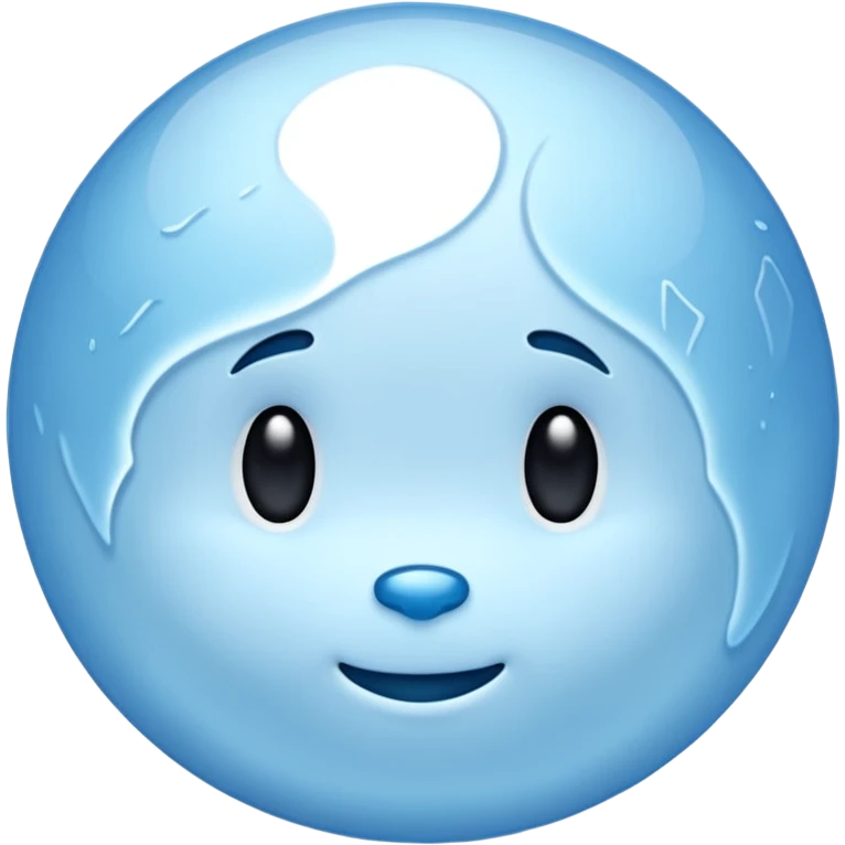 Pluto but in a blue color emoji