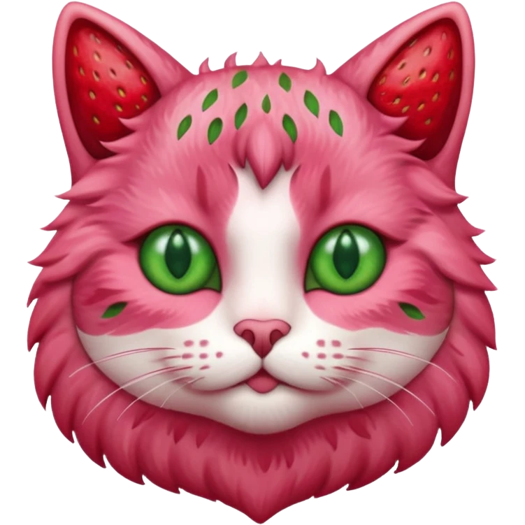 Strawberry cat emoji