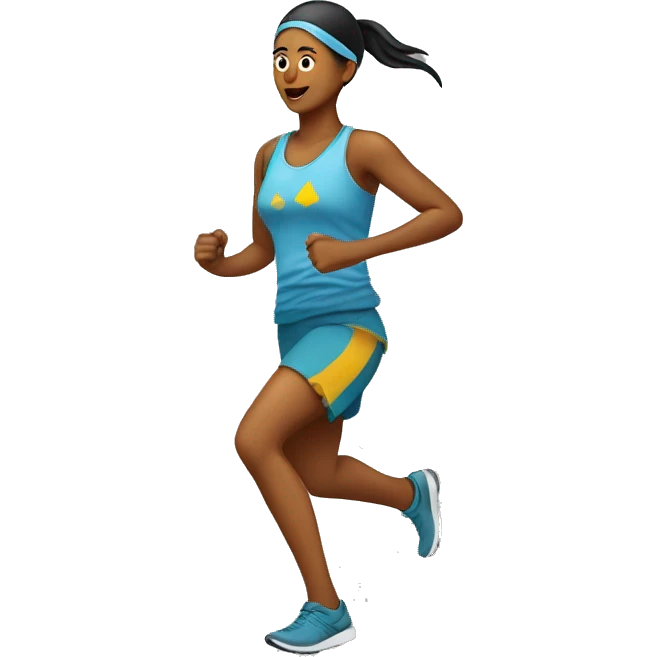 A raramuri runner woman emoji