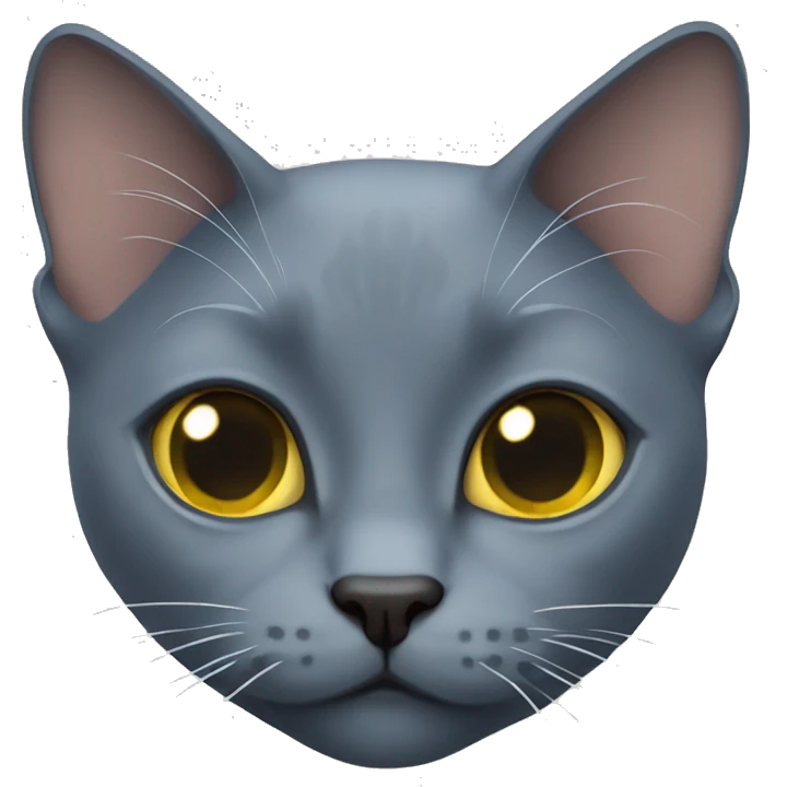 Russian blue cat  emoji