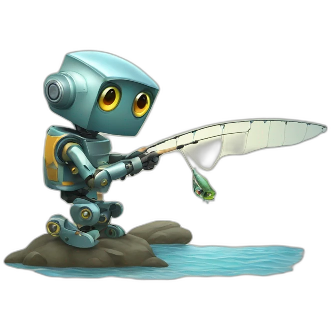 robot fishing emoji
