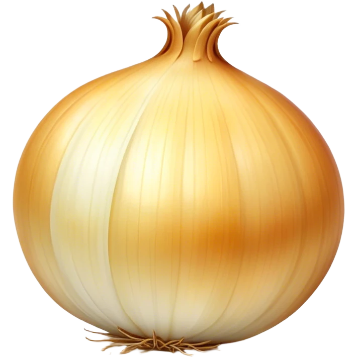 Cinematic crisp white onion, slightly peeled to reveal smooth layers, warm golden tones, rustic and fresh, soft glowing highlights. emoji
