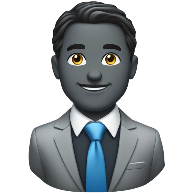 dressed to impress in suit emoji