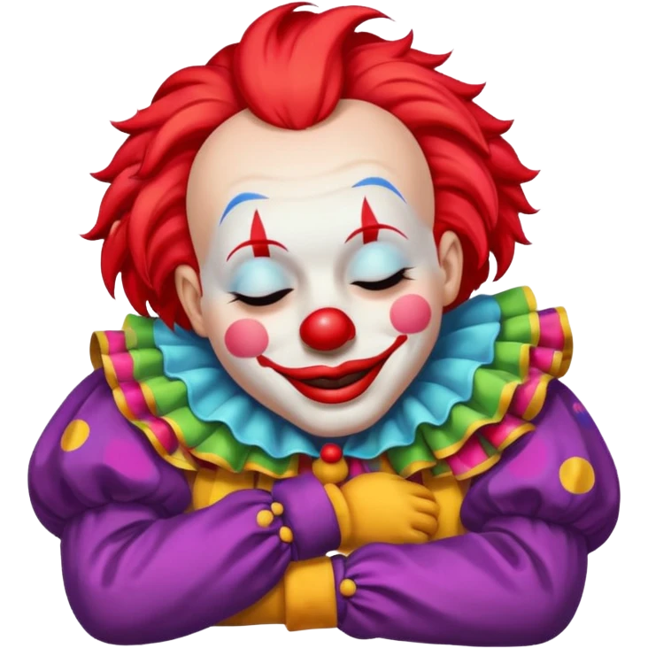 clown sleeping emoji