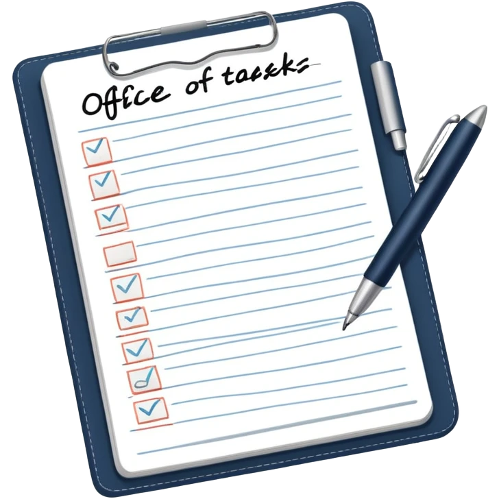 List of office tasks emoji