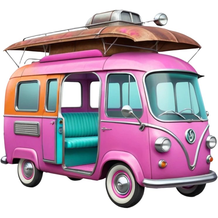 Jetson’s Ultra hotrod Haunted Barbie dream house Caravan motorbike tuk tuk  emoji