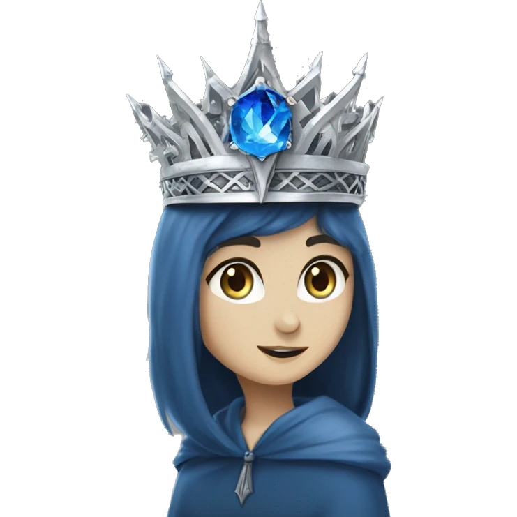 The Ravenclaw Diadem is a tiara-like object with, made of gleaming silver and set with glittering blue gem. It is enchanted to enhance the wisdom and intellect of its wearer. Voldemort turned embedding a fragment  emoji