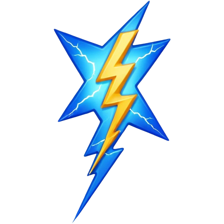 voltage electricity lightning bolt emoji