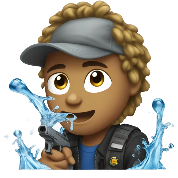 Jayden Daniels with a water gunk emoji