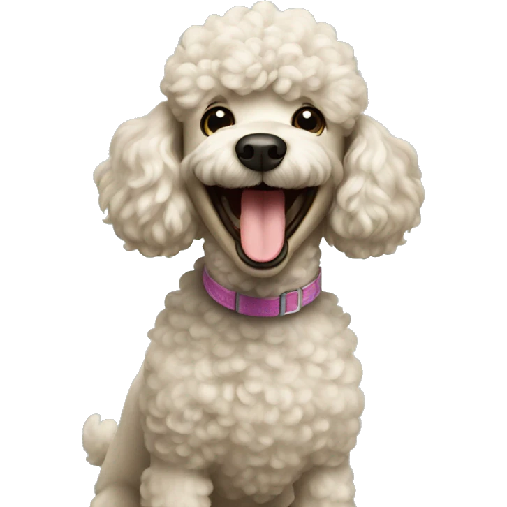 poodle laughing  emoji
