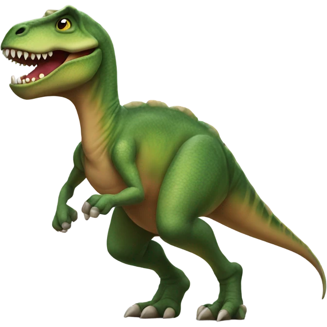 Twerking dinosaur emoji