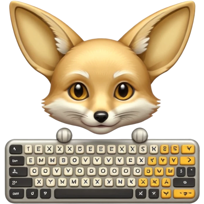 Fennec émojis clavier emoji