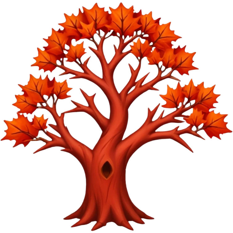 red thorn tree emoji