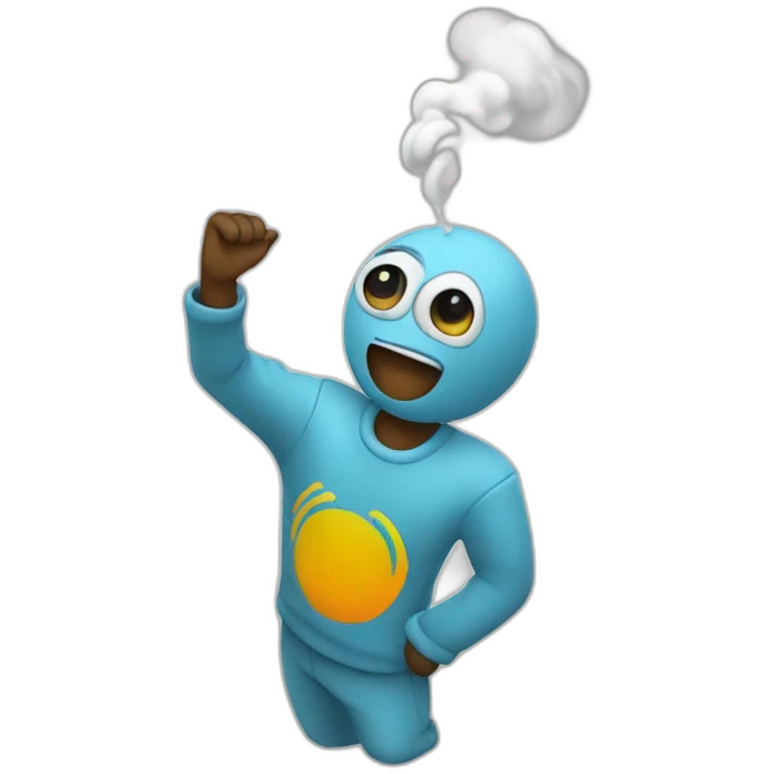 Un gas qui fait un dab emoji