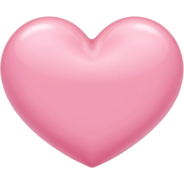 Baby pink colored heart emoji