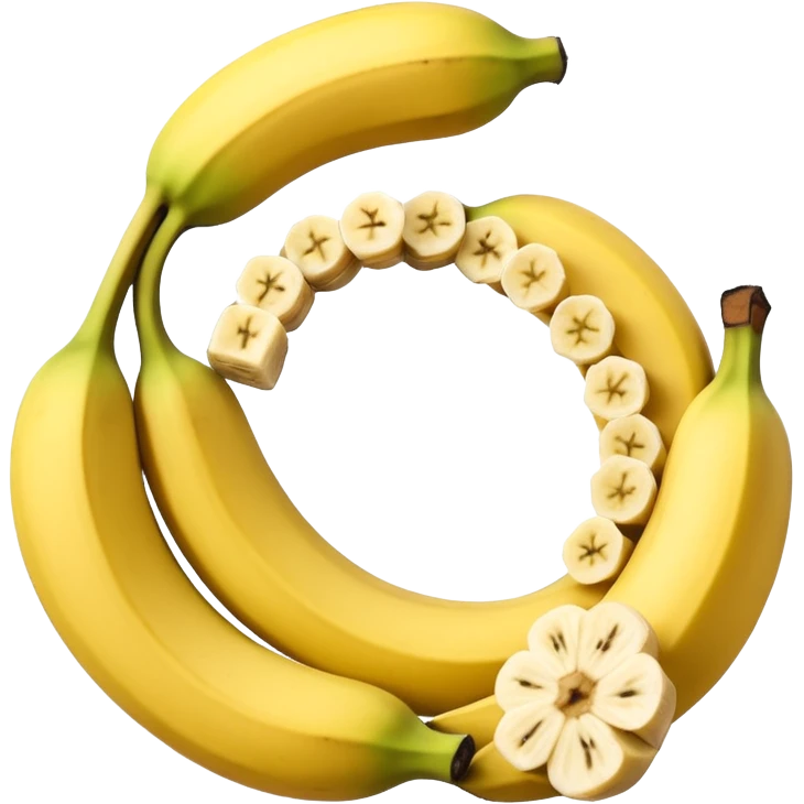 Bomba de dinamite ilustrada com seis bananas vermelhas presas por fitas pretas. Possui um cronômetro digital central marcando "00:00:03" e fios coloridos em espiral saindo das extremidades. emoji