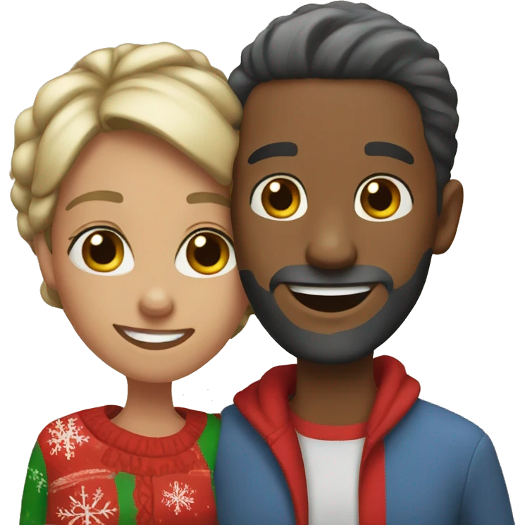 Couple christmas emoji