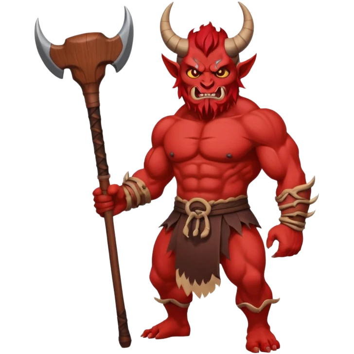 Oni – Horned demon with club. emoji