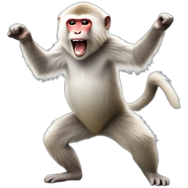 Dansing snow monkey emoji