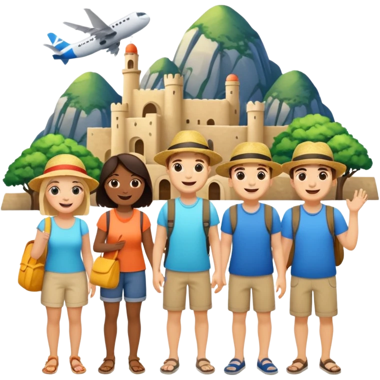 관광객 증가 emoji