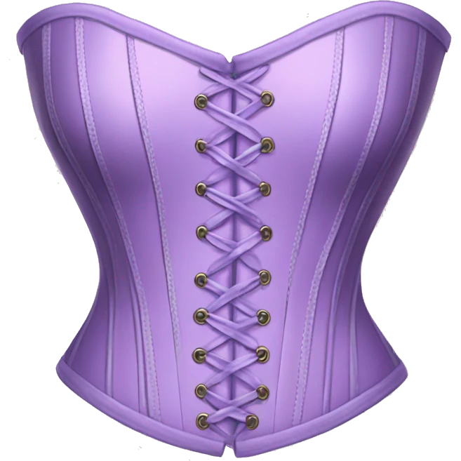 pastel purple corset  emoji
