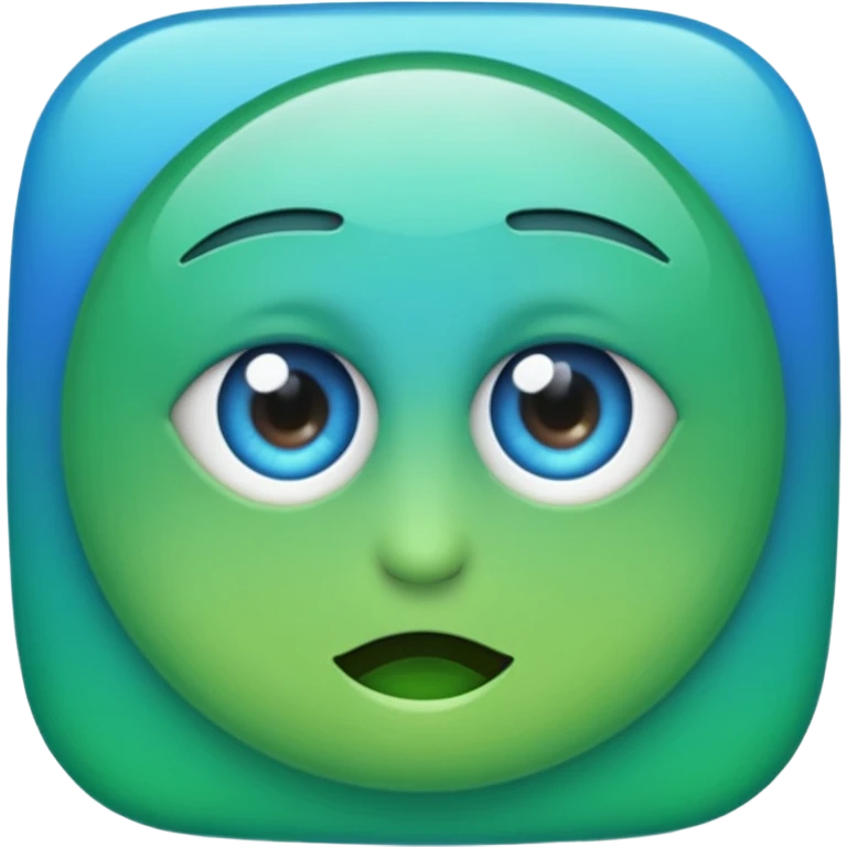 create me a discord success emoji in the form of a "W" with a blue to green gradient that is bold and eyecatching emoji
