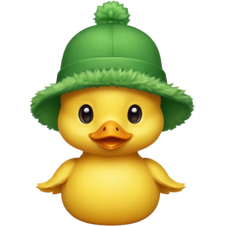 green hats, baby duck emoji