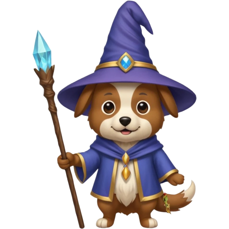 Dog wizard emoji