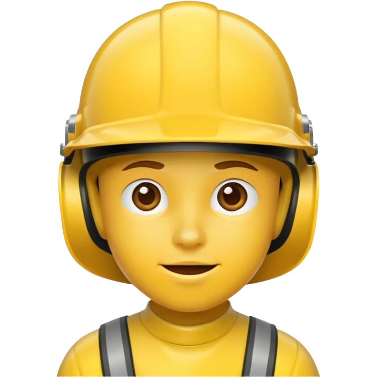 yellow helmet  emoji