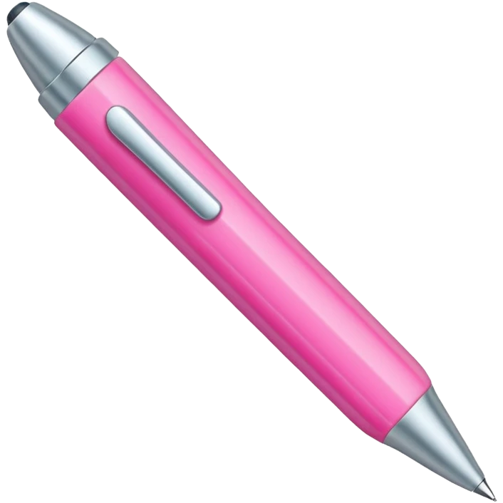 chunky pink pen emoji