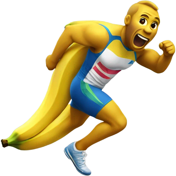 sprinting banana  emoji