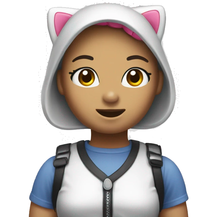 hello kitty and the words ontop of her say build emoji